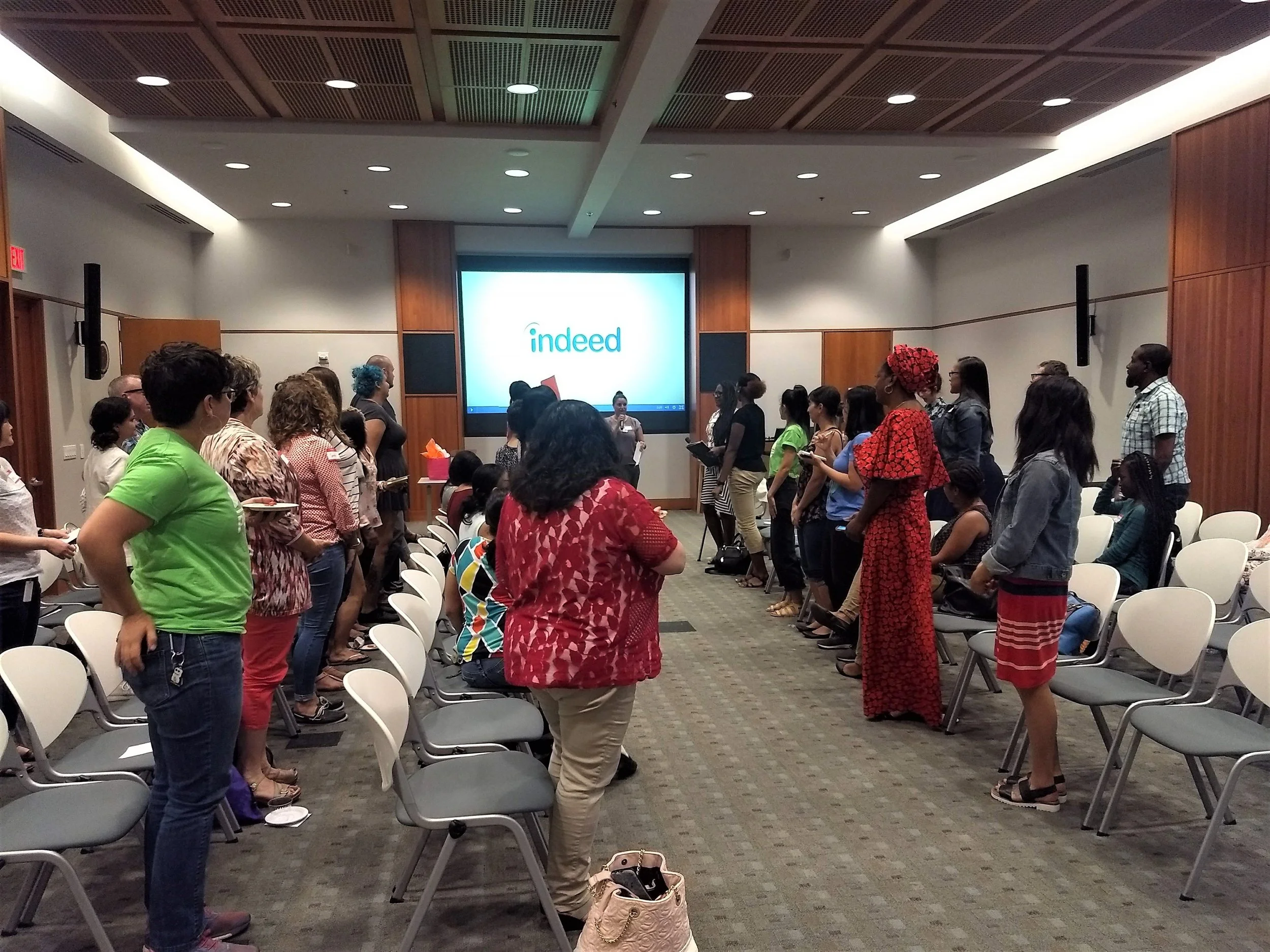 PDXWIT Women of Color in Tech @ NWEA, 8/15/18, Attendees listen to the presentation