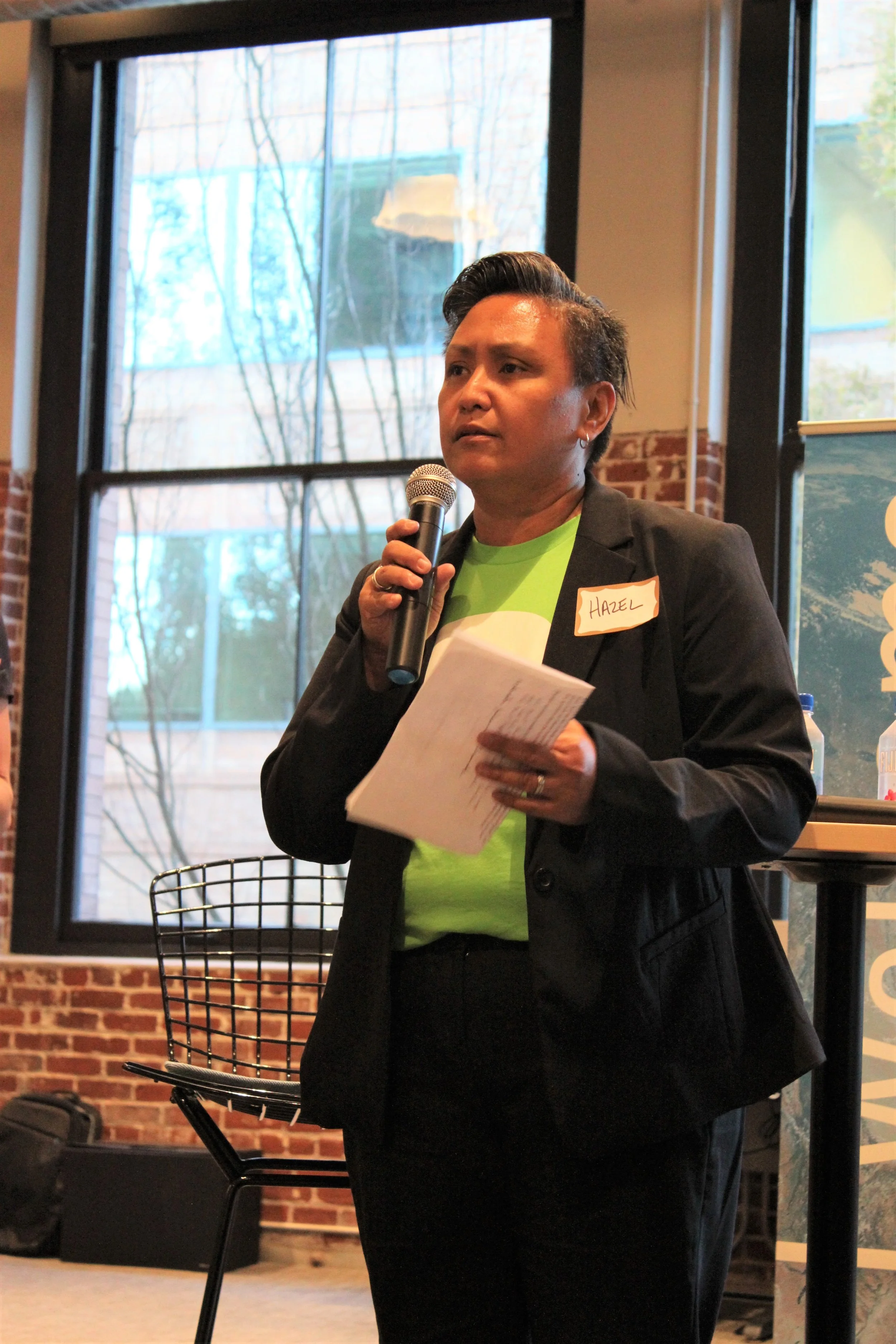 PDXWIT Fireside Chat with Heidi Roizen @ Silicon Valley Bank, 10/11/18, Hazel Valdez, PDXWIT Event Operations Coordinator, opens presentations