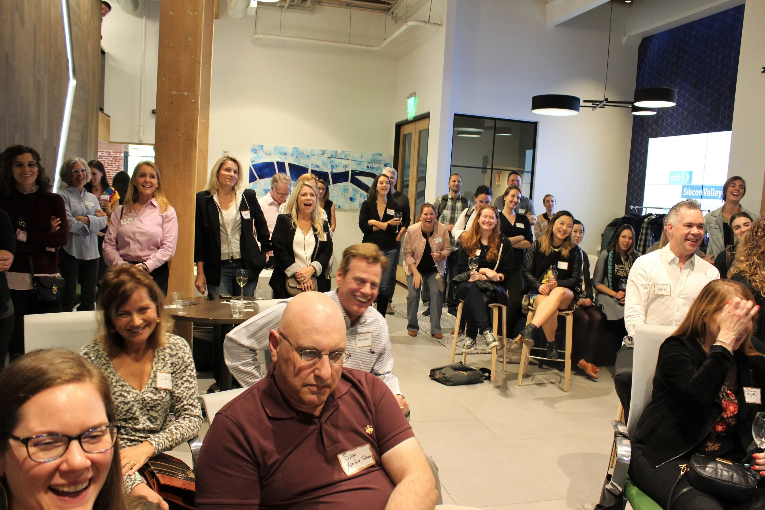 PDXWIT Fireside Chat with Heidi Roizen @ Silicon Valley Bank, 10/11/18, Attendees listen to the presentation