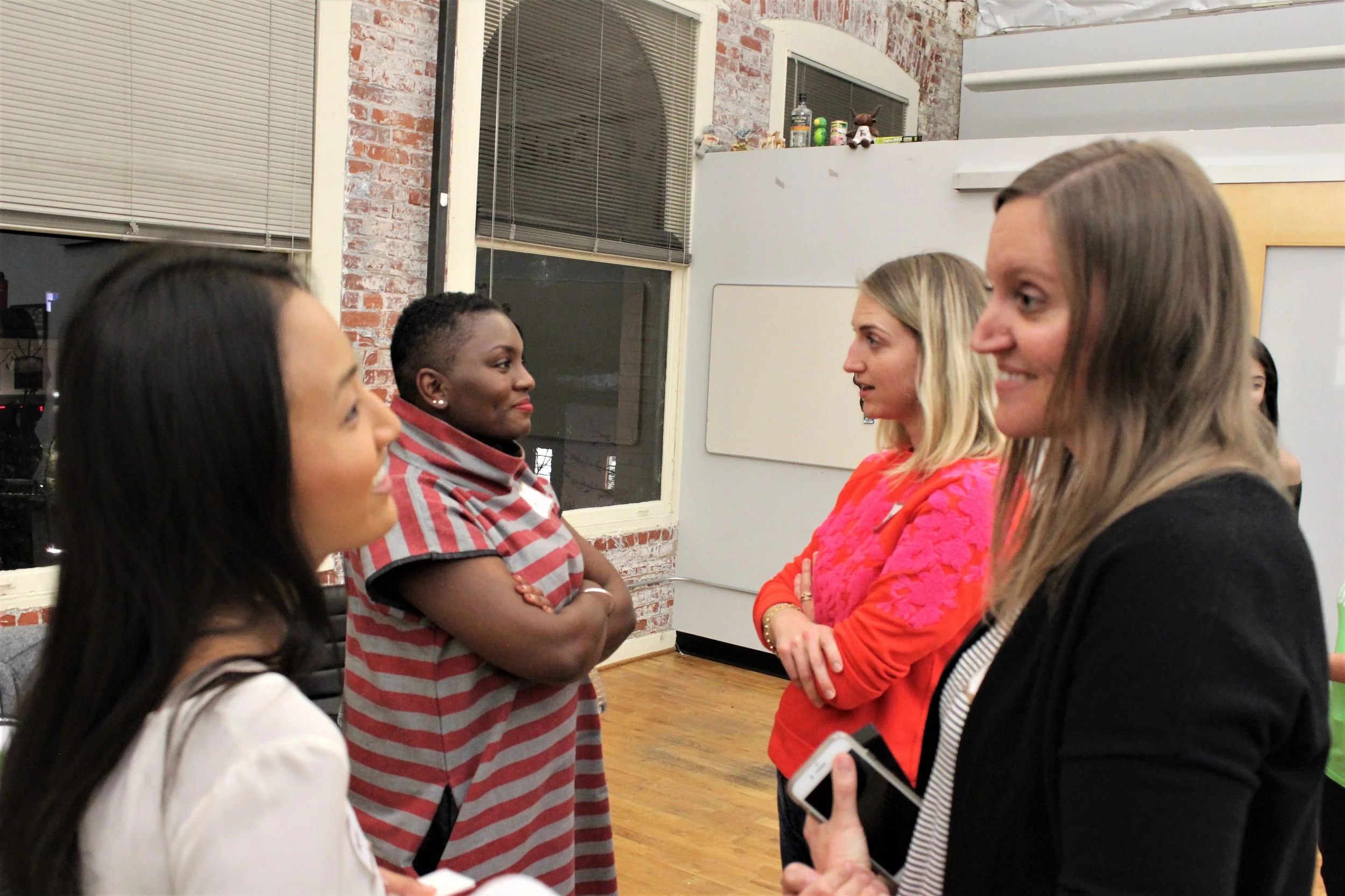PDXWIT Setbacks to Comebacks in the Creative Industry @ eROI, 11/8/18, Attendees mingle