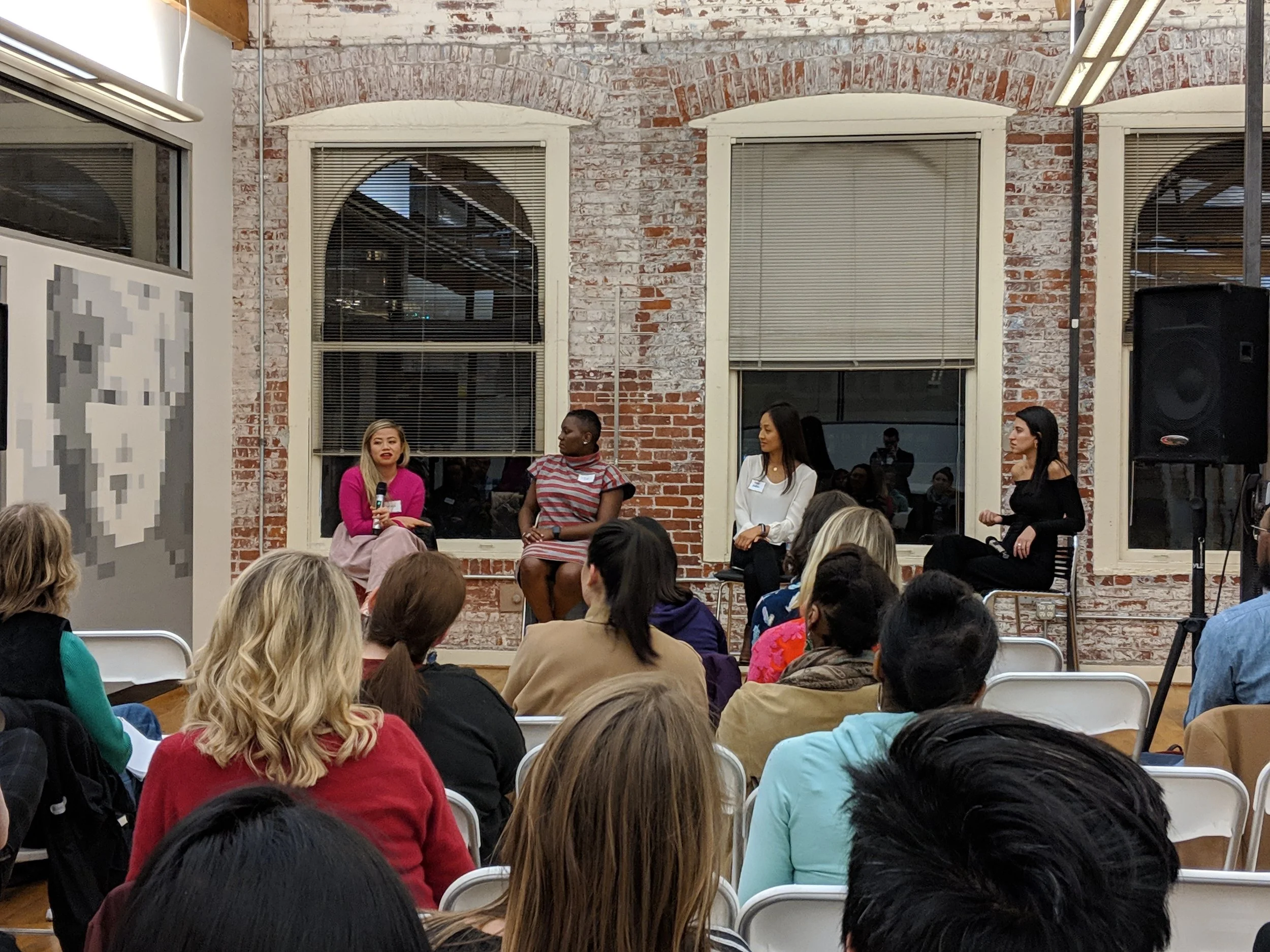 PDXWIT Setbacks to Comebacks in the Creative Industry @ eROI, 11/8/18, Tatiana Mac, Art Director, speaks