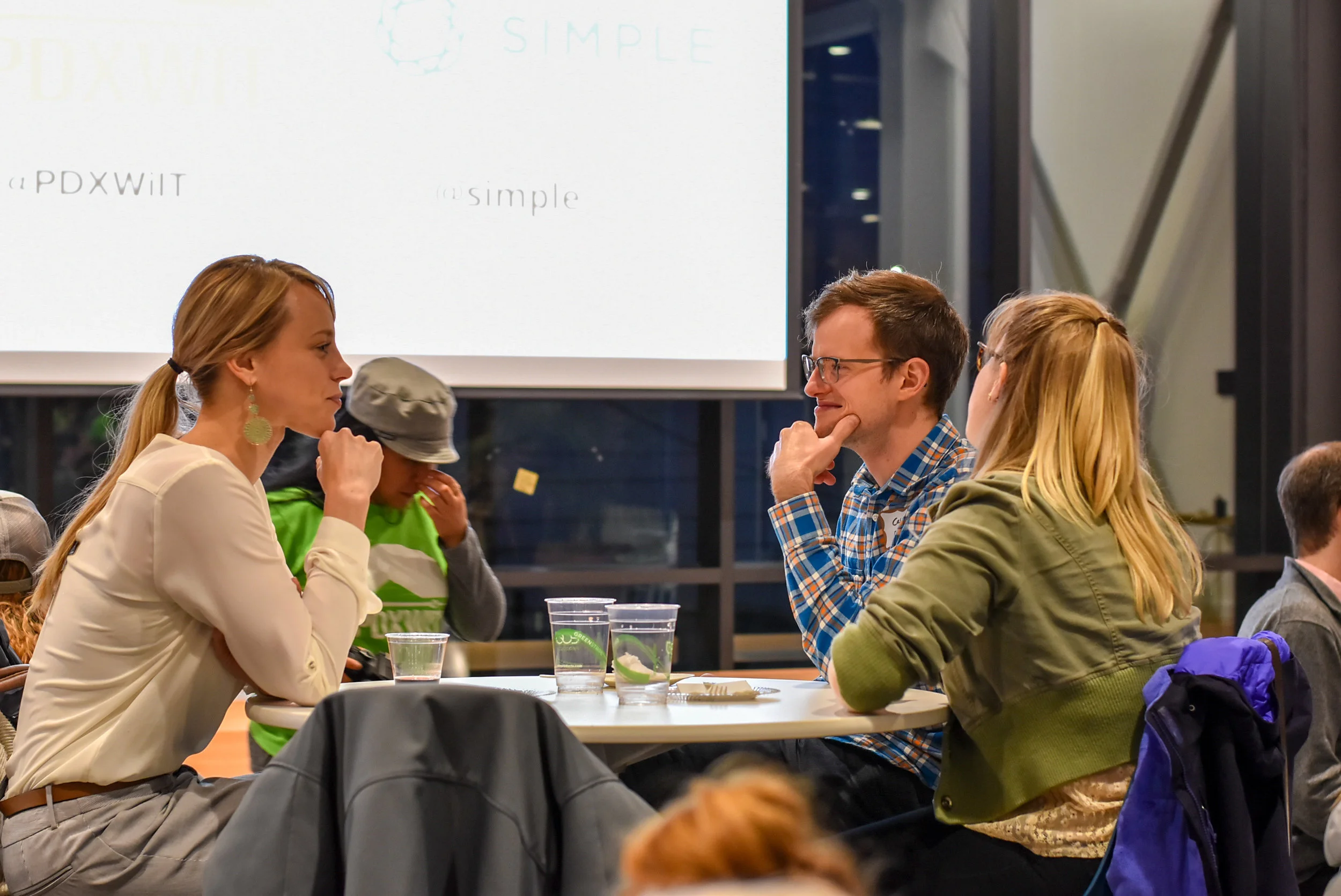 PDXWIT January Happy Hour @ Simple, 1/15/19, Attendees mingle