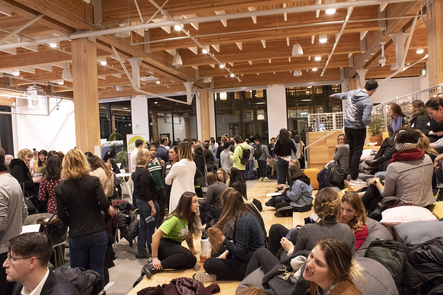 PDXWIT January Happy Hour @ Simple, 1/15/19, Attendees mingle