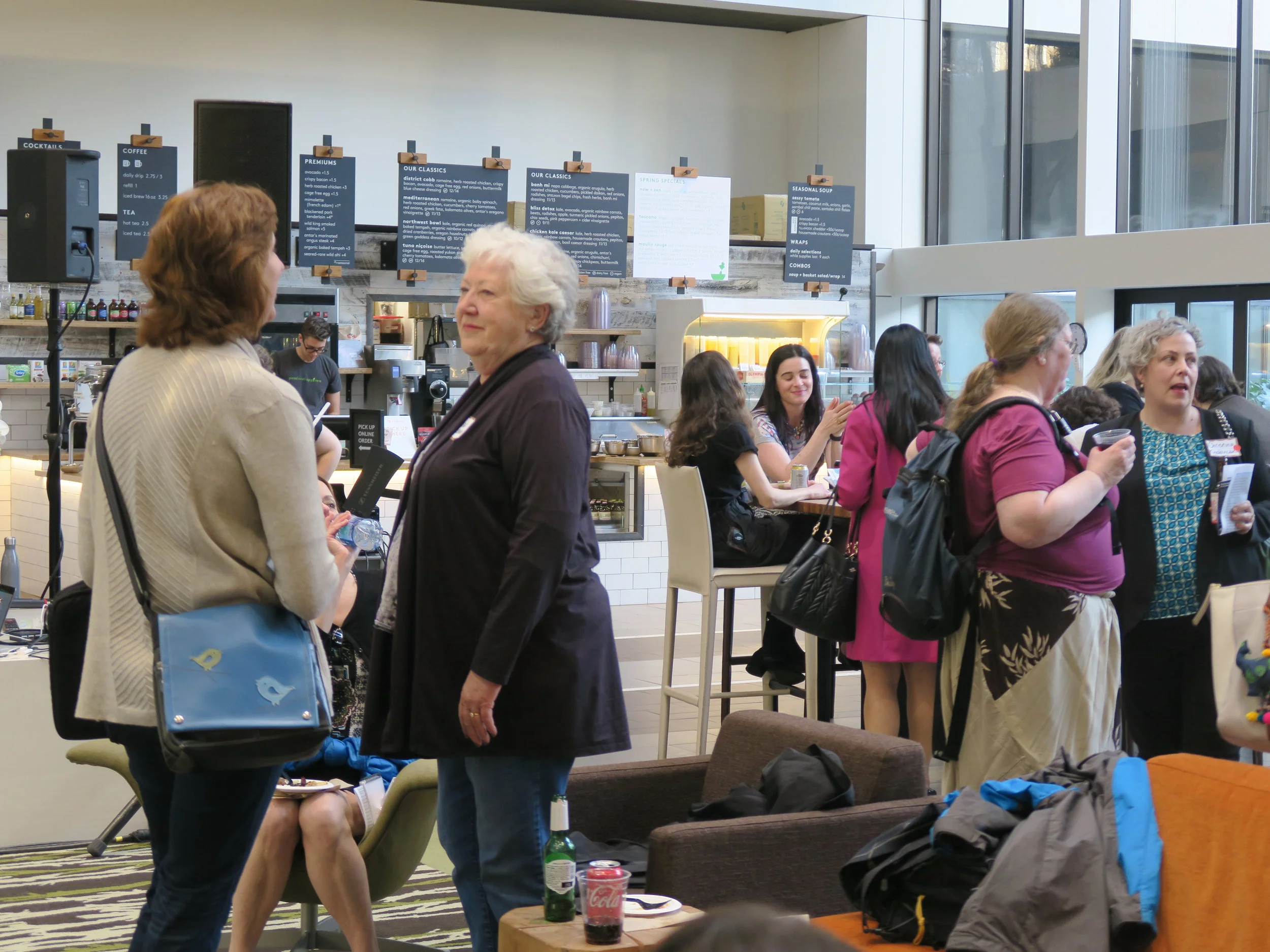 PDXWIT March Happy Hour @ Cambia Health, 3/19/19, Attendees mingle