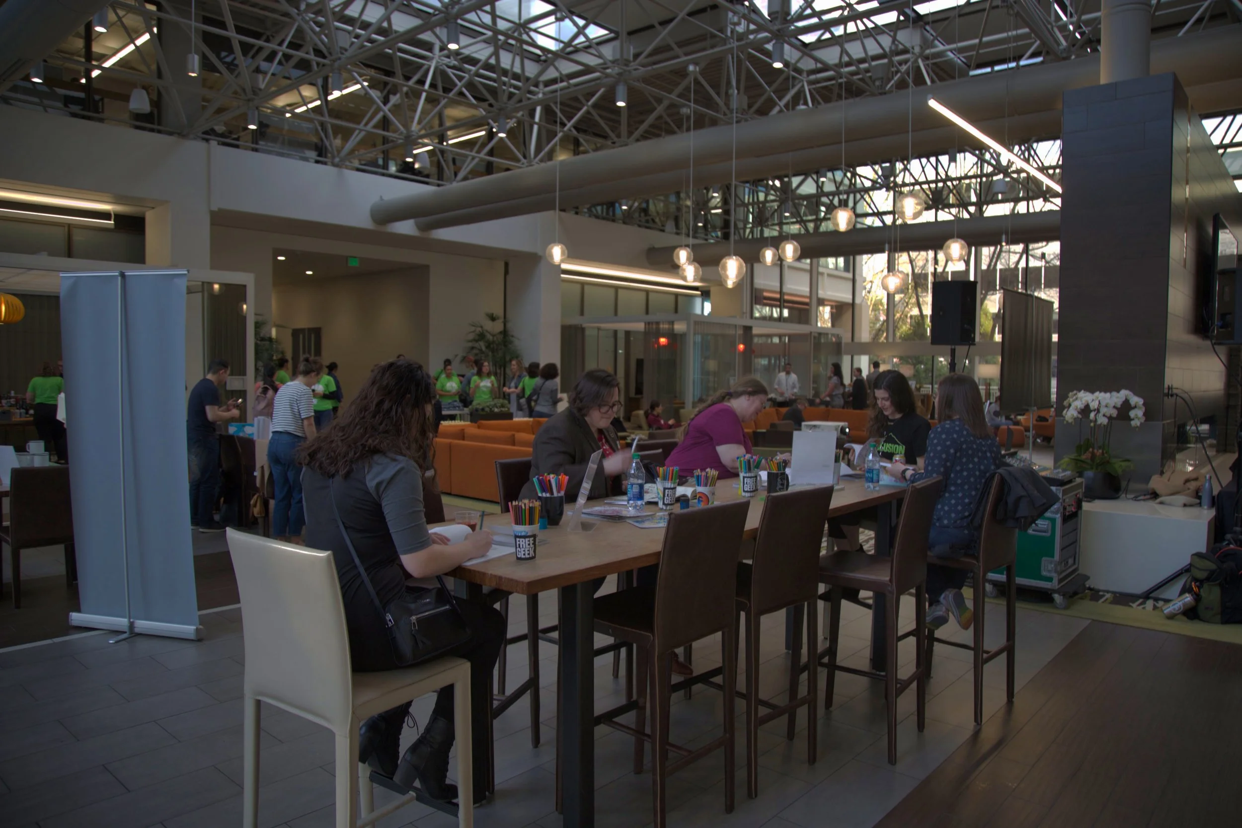PDXWIT March Happy Hour @ Cambia Health, 3/19/19, Attendees mingle
