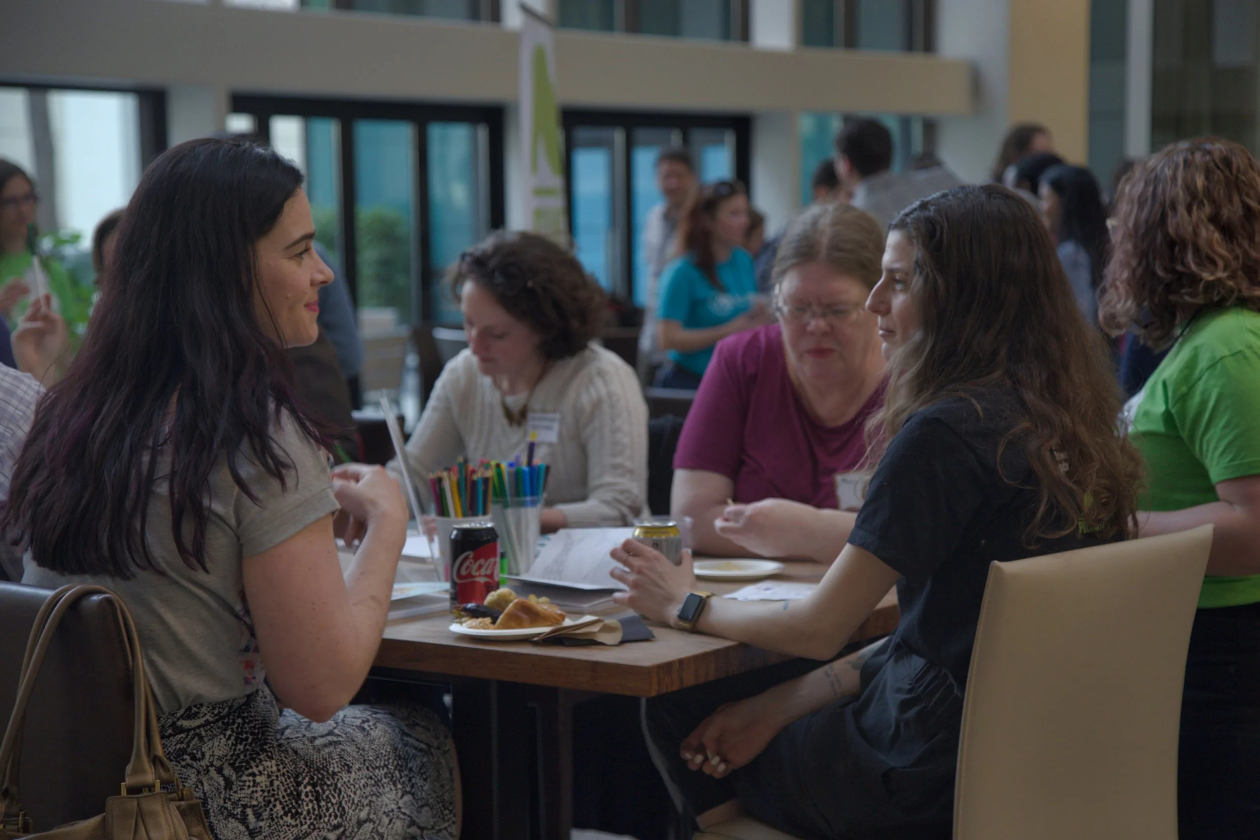 PDXWIT March Happy Hour @ Cambia Health, 3/19/19, Attendees mingle