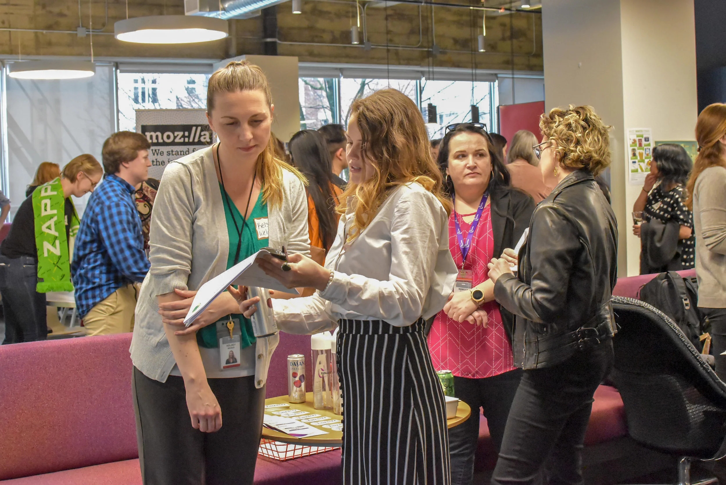 PDXWIT Job Board Live Event @ Finastra, 3/21/19, Attendees mingle