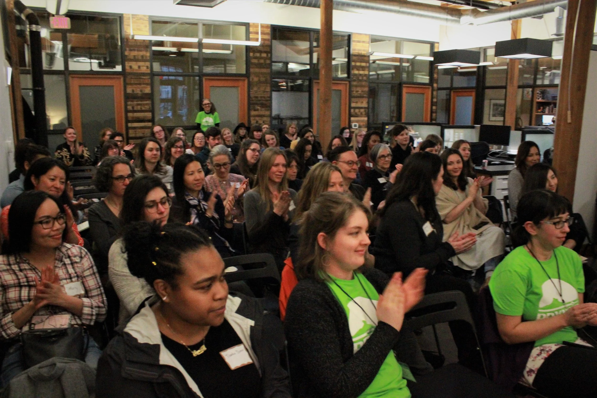 PDXWIT Creative Women in Tech @ R2C, 3/27/19, Attendees listen to the presentation