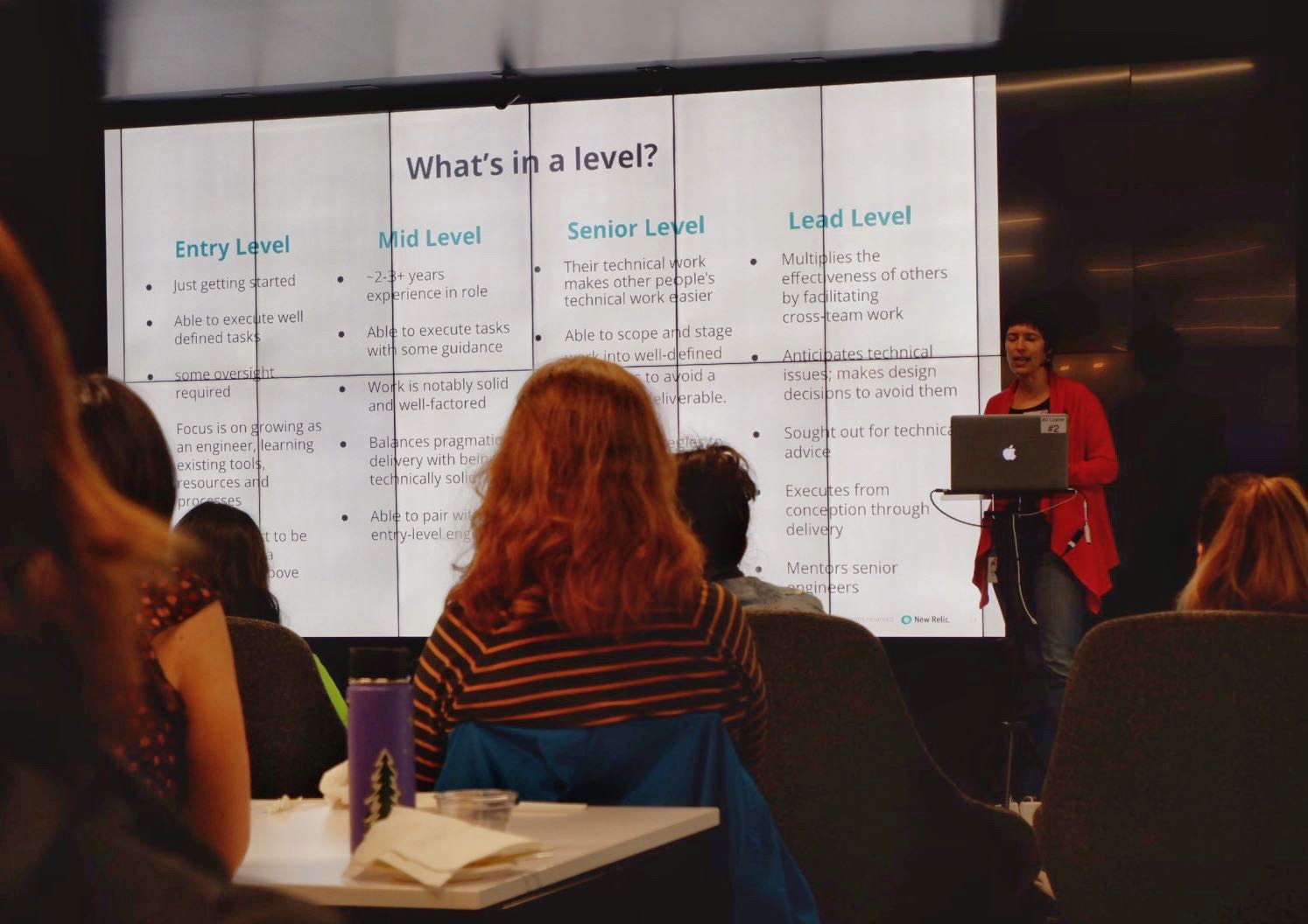 PDXWIT How to Navigate The Tech Field @ New Relic, 4/23/19 - Elisa Binette, a Director of Software Engineering at New Relic, presents
