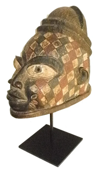 Wood Yaruba Male Mask - Nigeria