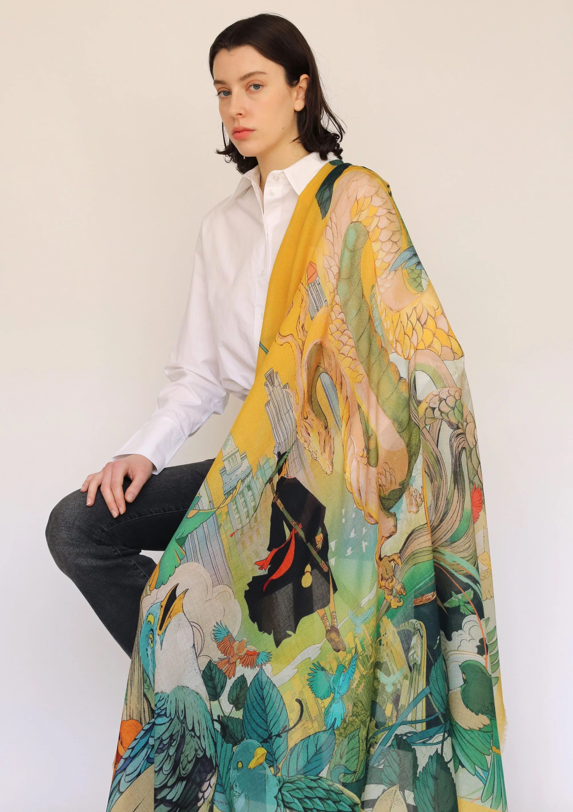 How to Train the Dragon - Boy Cashmere Silk Scarf