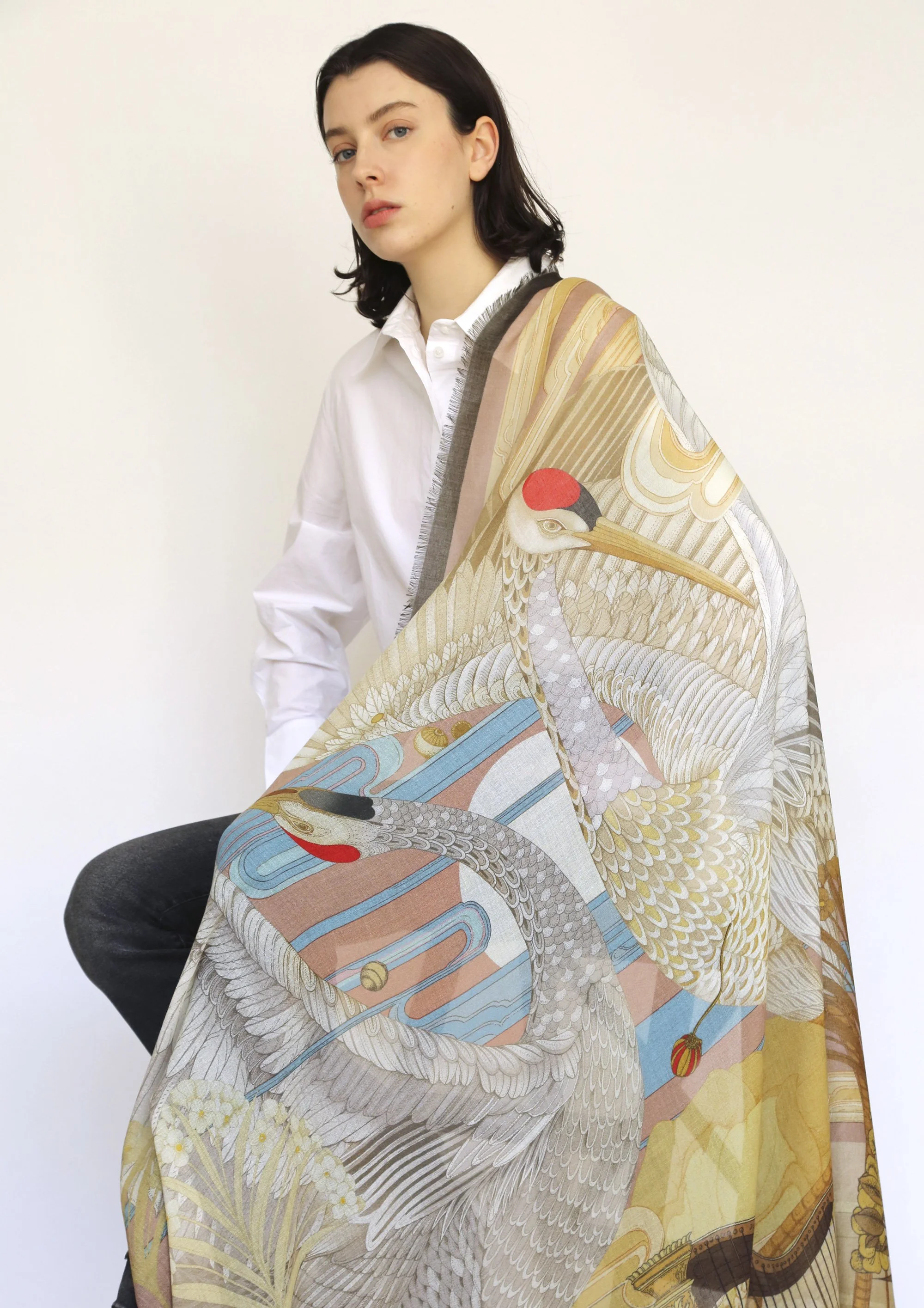 Cashmere Silk The Cranes / Day
