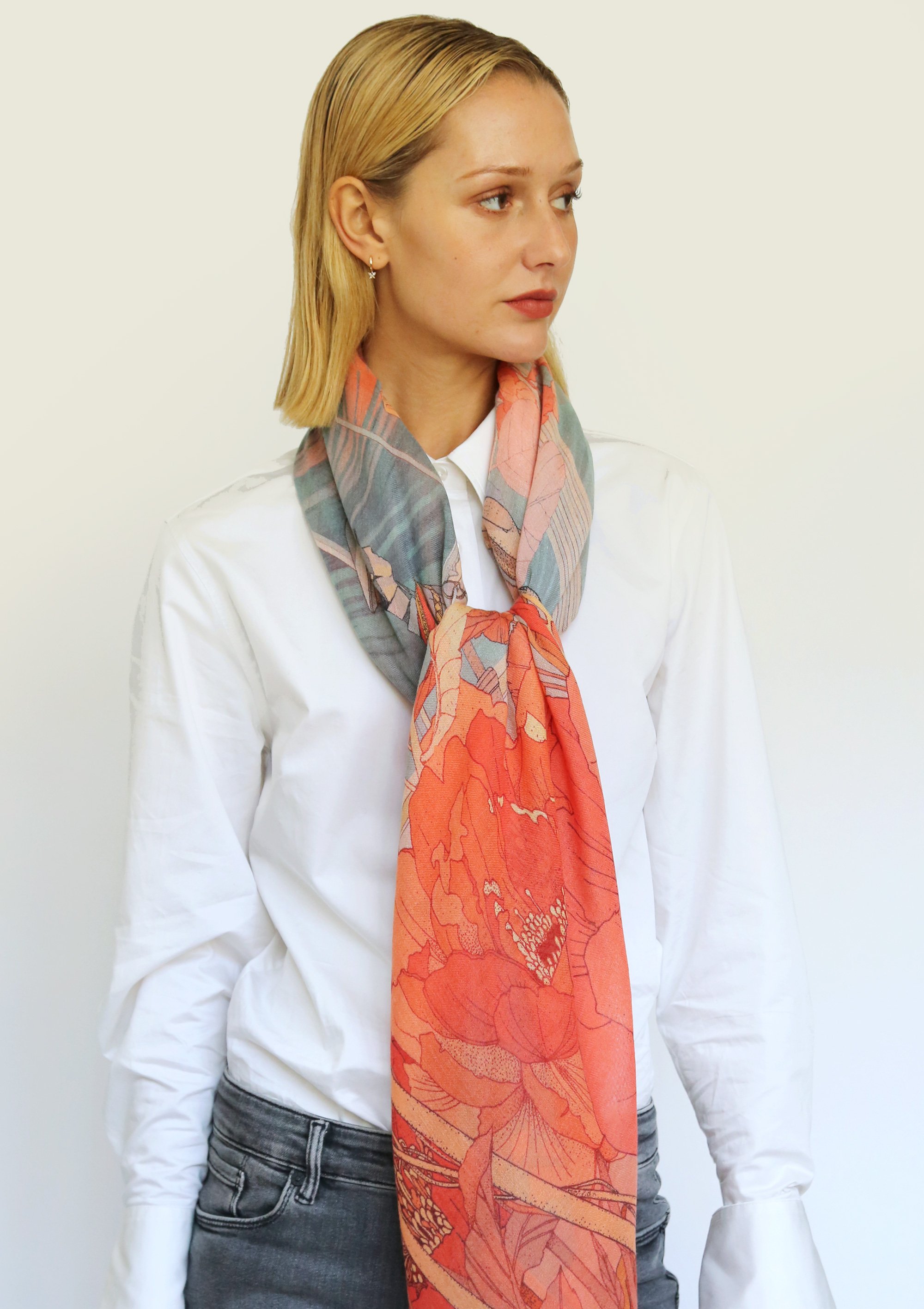 Cashmere Silk Galaxies Express /Orange