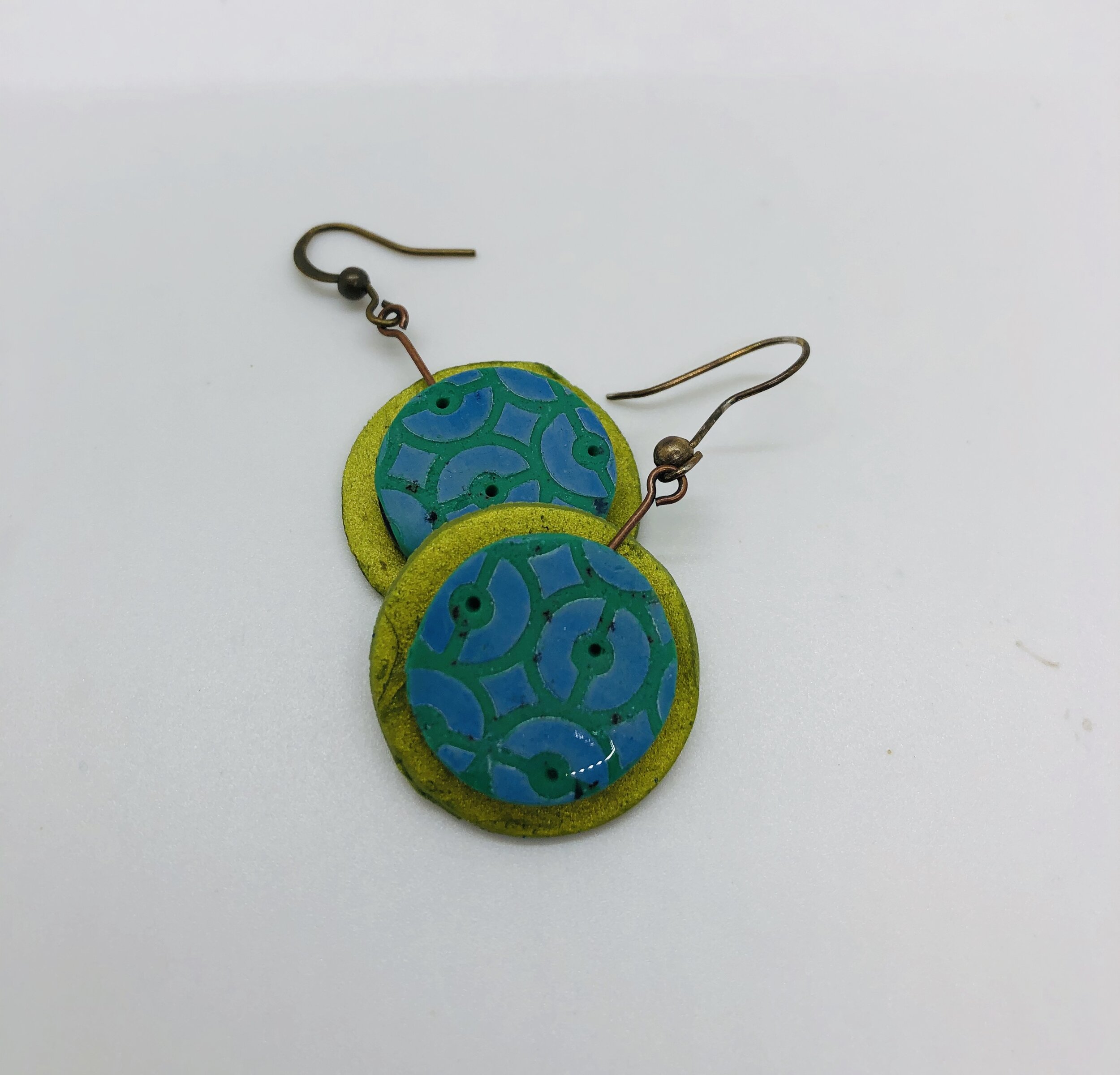 Blue and Green Textured Disks 25
