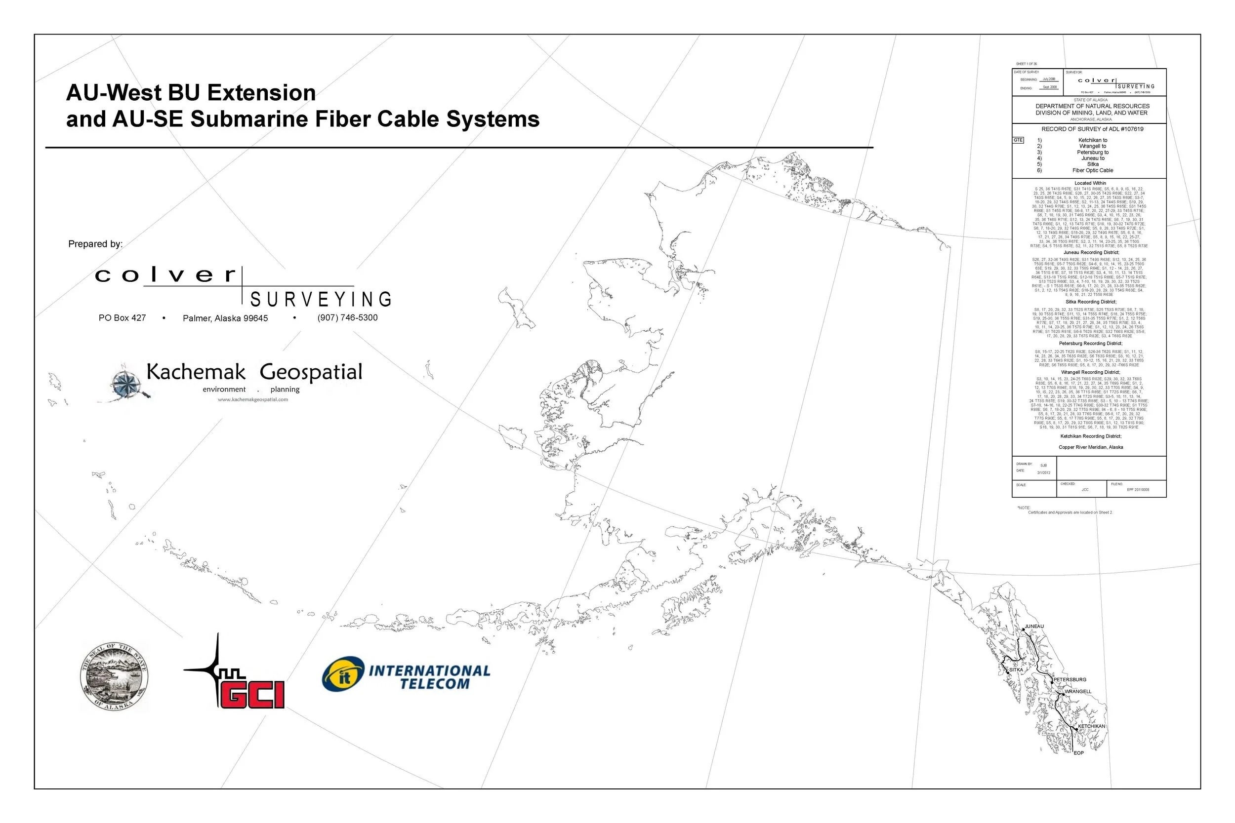 Kachemak Geospatial has partnered with GCI to digitize the fiber optic cable system throughout Alaska.