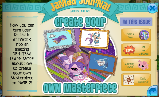 173 – Masterpiece Creator — Animal Jam Archives