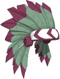 Green and Magenta Headdress