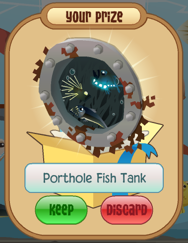 Your Prize, the Porthole Fish Tank!