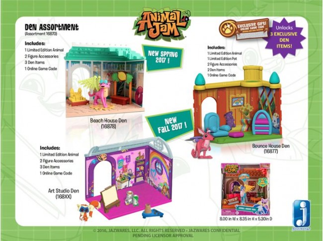 animal jam playsets