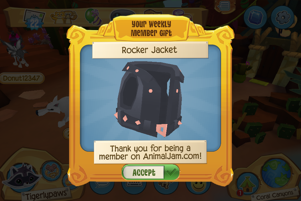 Weekly Play Wild Member Gift Rocker Jacket Animal Jam Archives