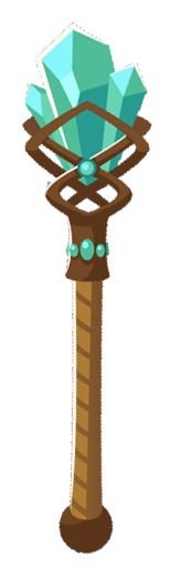 Alpha Healing Staff Graphic