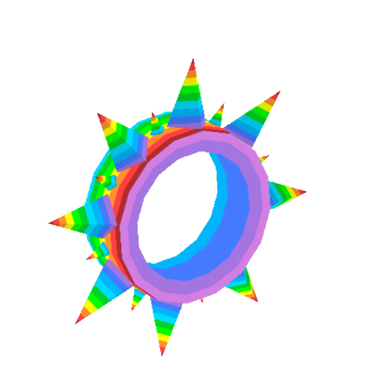 Rainbow Spiked Collar – Animal Jam