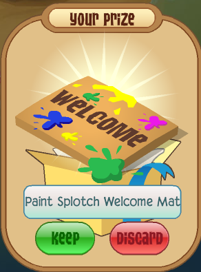 Paint Splotch Welcome Mat