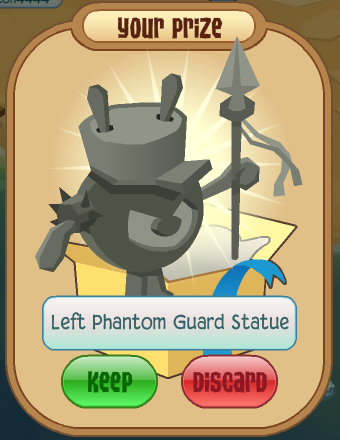Left Phantom Guard Statue