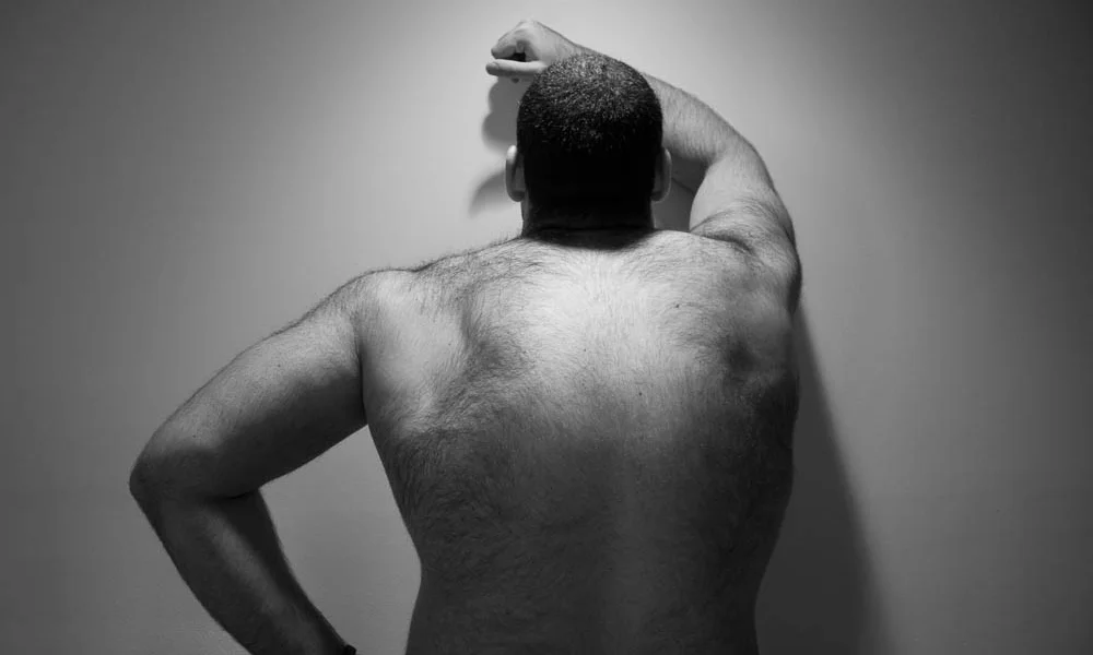 "My girlfriend helps me shave my back."