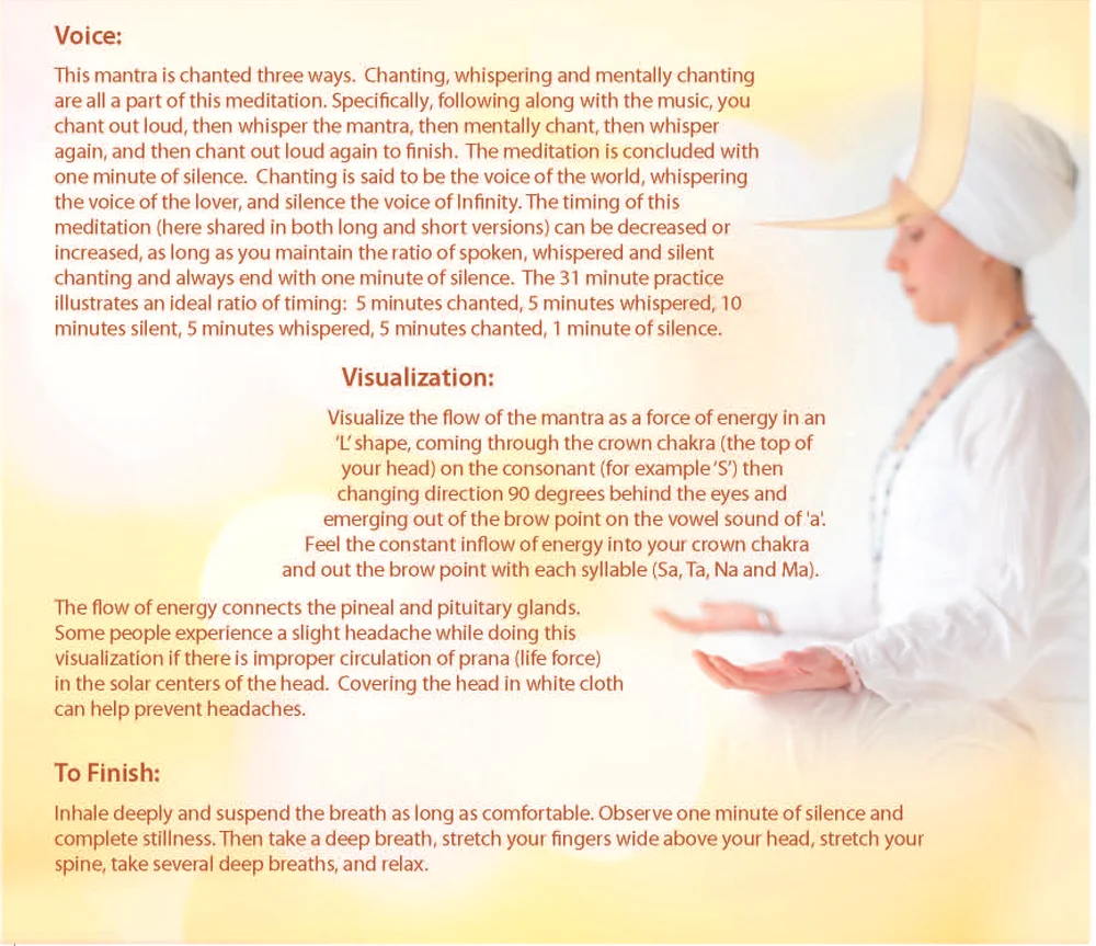 Kirtan Kriya meditation instructions — Home