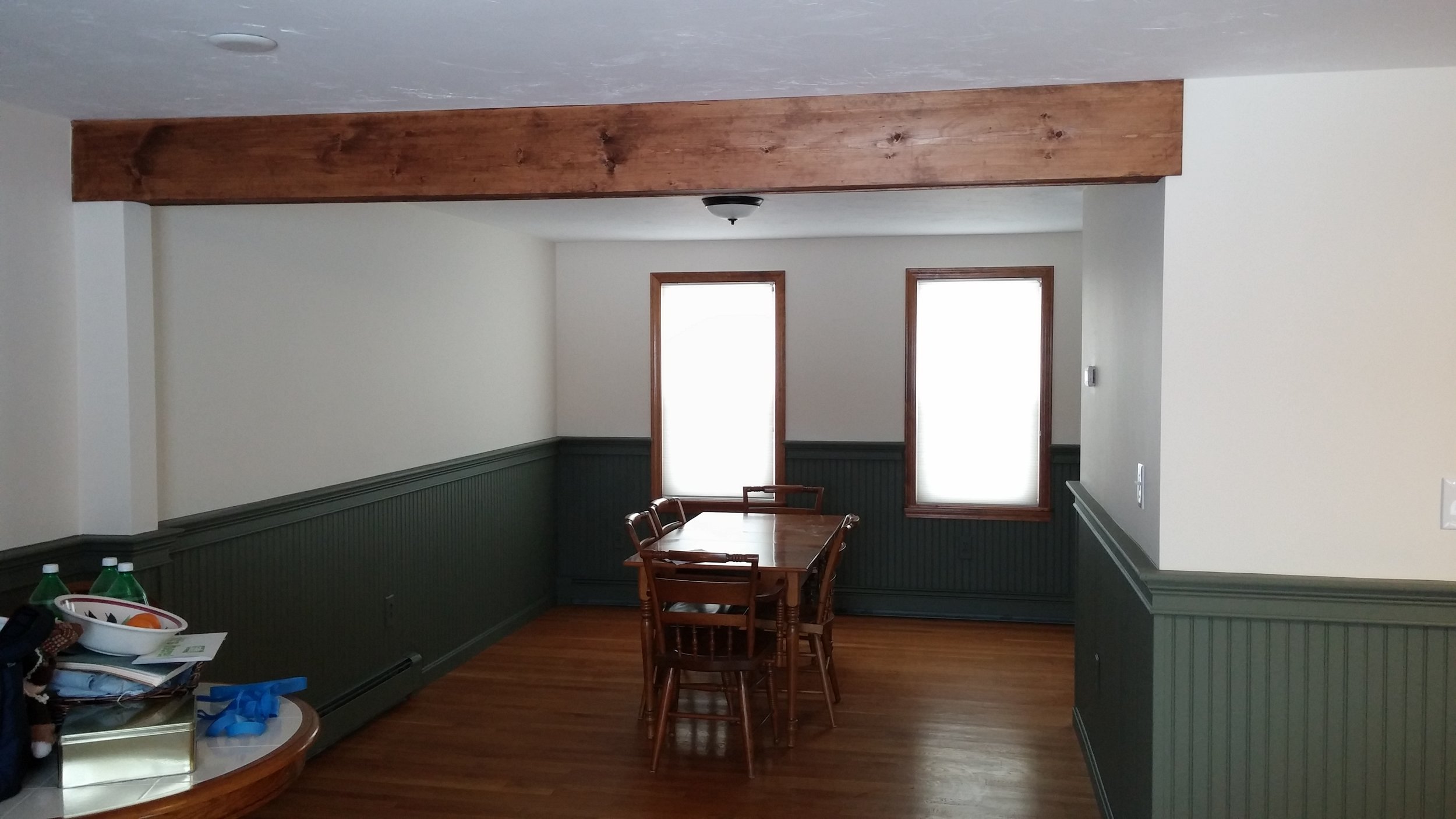 Wall Removed and New Beam Installation - Millbury, MA