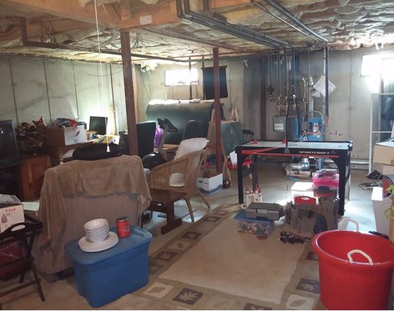 basement before