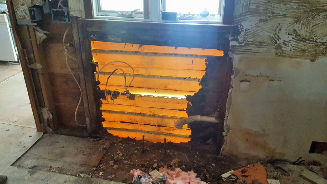 KITCHEN before rot repair