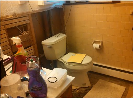 bathroom before