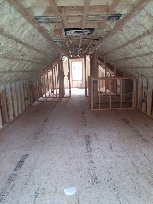 attic during