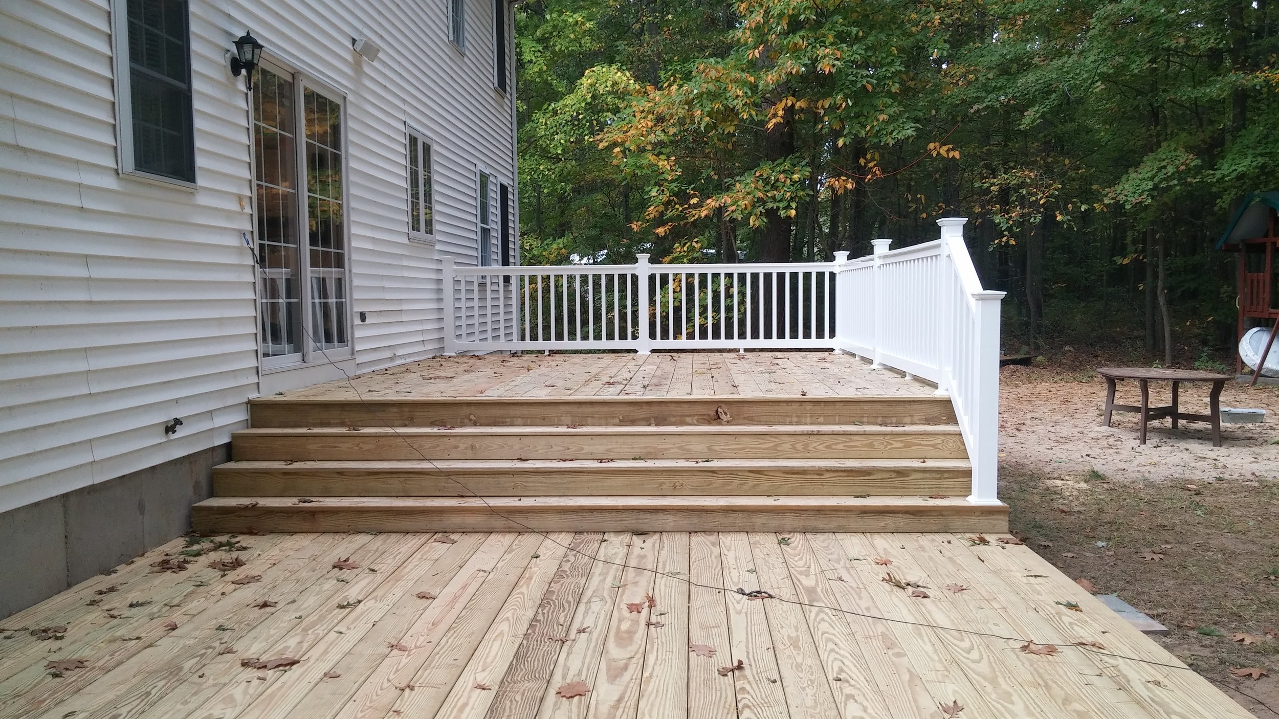 Double Deck Composite and Pressure Treated Franklin MA