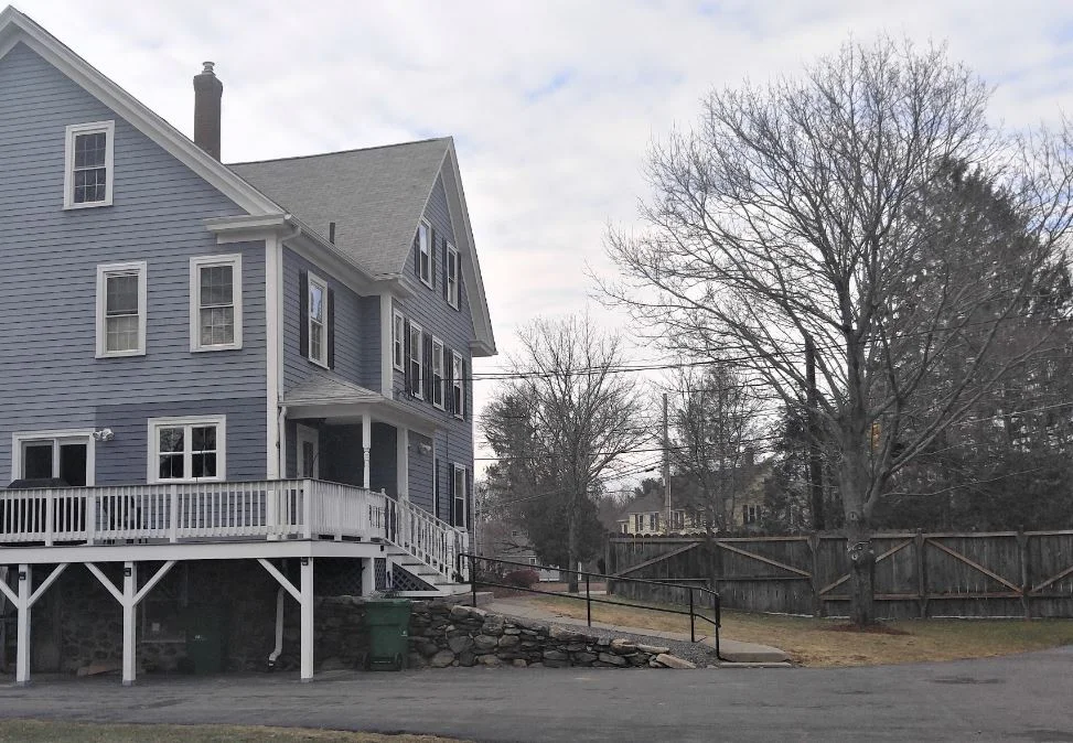 Home exterior before addition in Hudson, MA