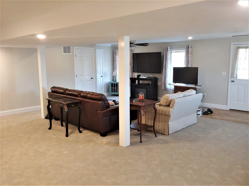 Millbury Ma Basement Remodeling Finished Added A Bedroom Massachusetts Core Services Inc Millbury Ma Basement Remodeling, What Is Considered A Finished Basement In Massachusetts
