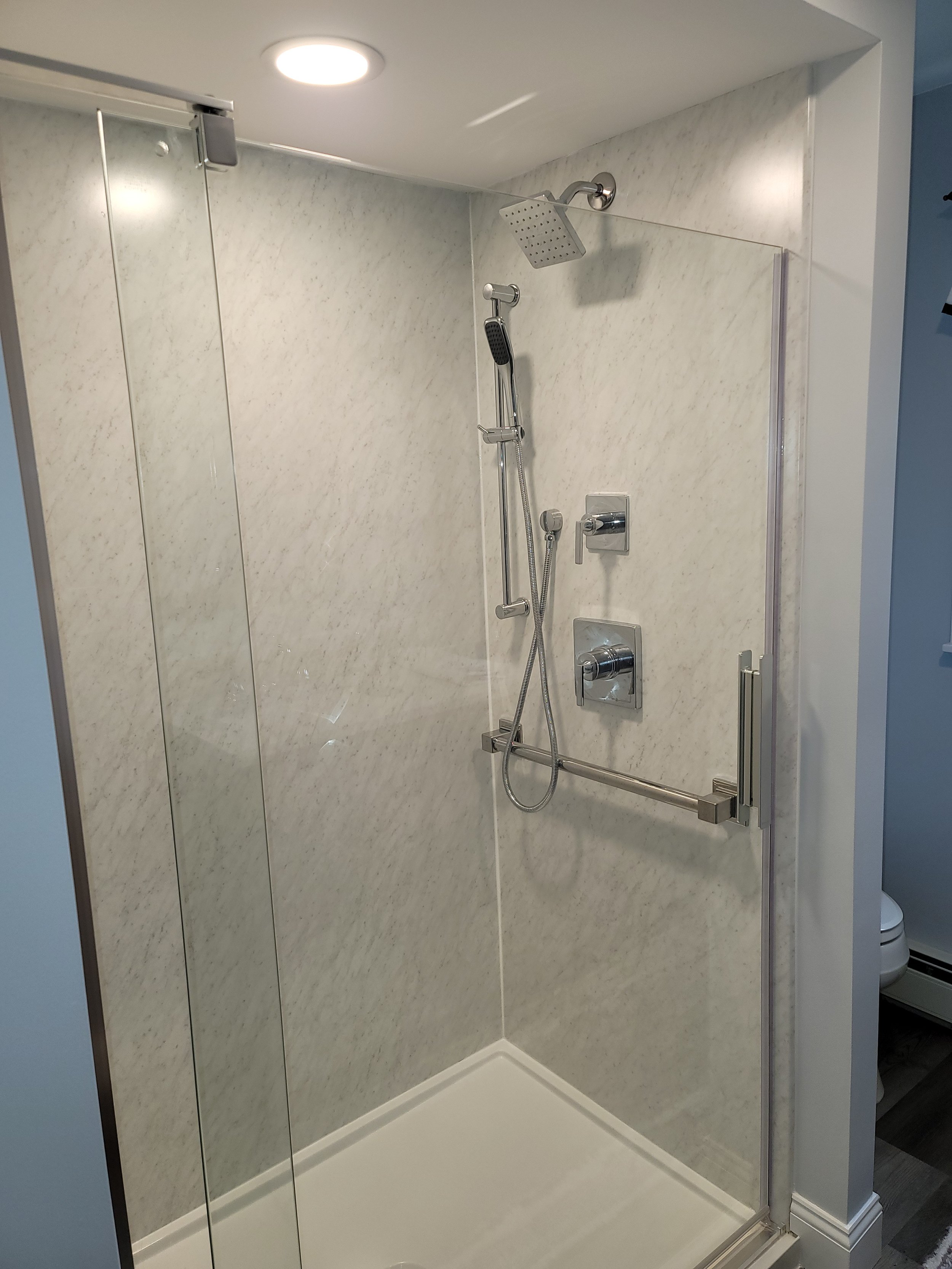 Bathroom Wetwall Remodel/Renovation - Shrewsbury MA