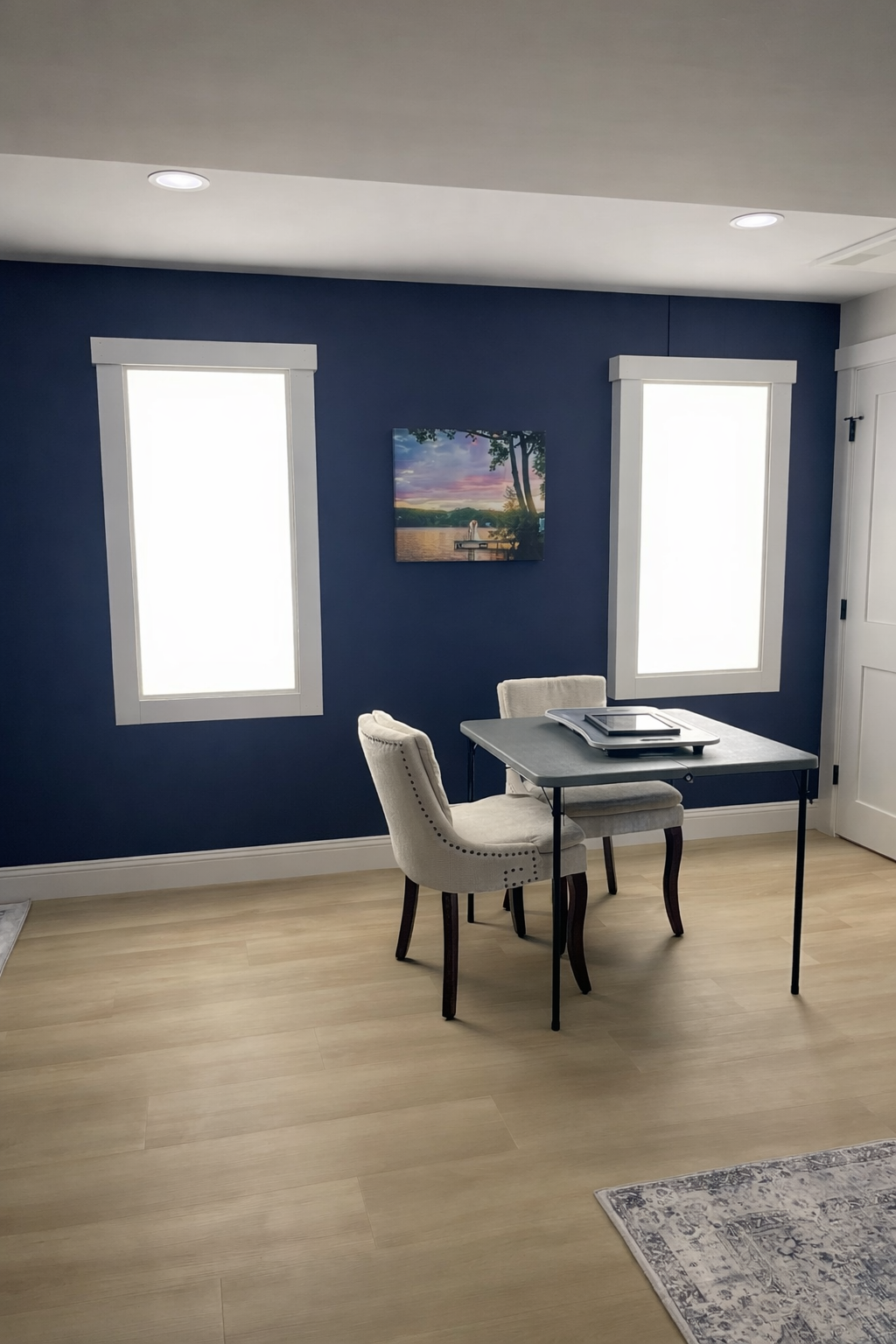 Faux Window Basement Lighting in Boxborough, MA