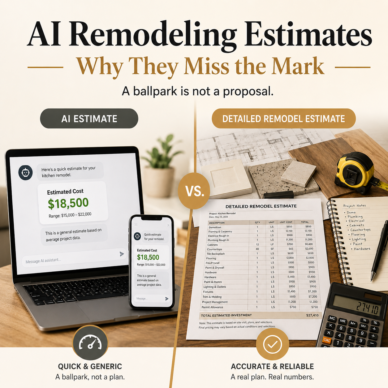 ChatGPT Said My Remodel Would Cost Less — So Why Is My Contractor’s Estimate Higher?