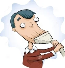 A vacuum sucking skin? Am I doing it right?         (no...he isn't doing it right)