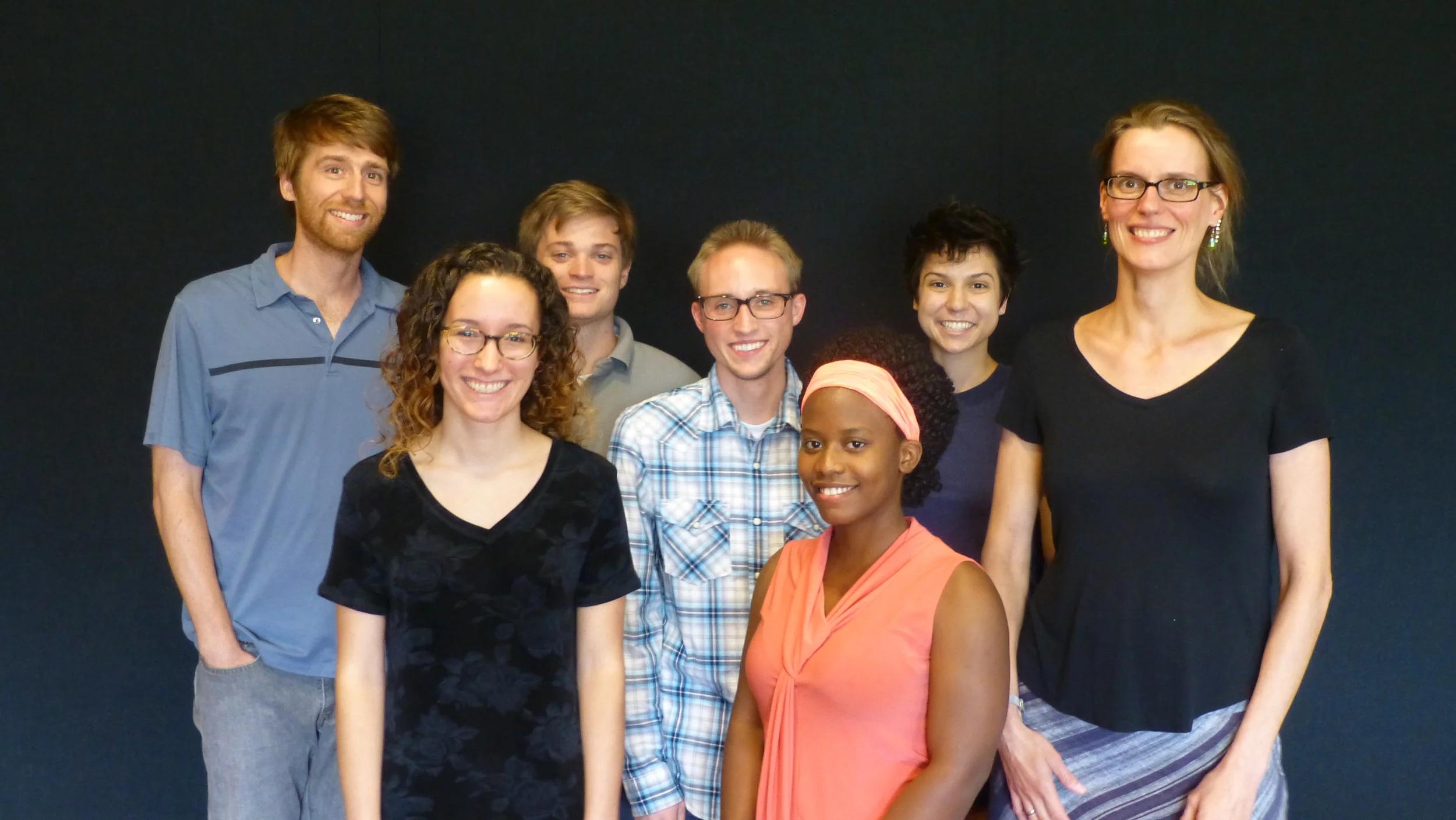 Here's one more image of all the students that participated in the summer NSF funded REU program here at Wooster (along with me and Dr. Grit Herzmann, a faculty member in psychology and the neuroscience program here at CoW). 