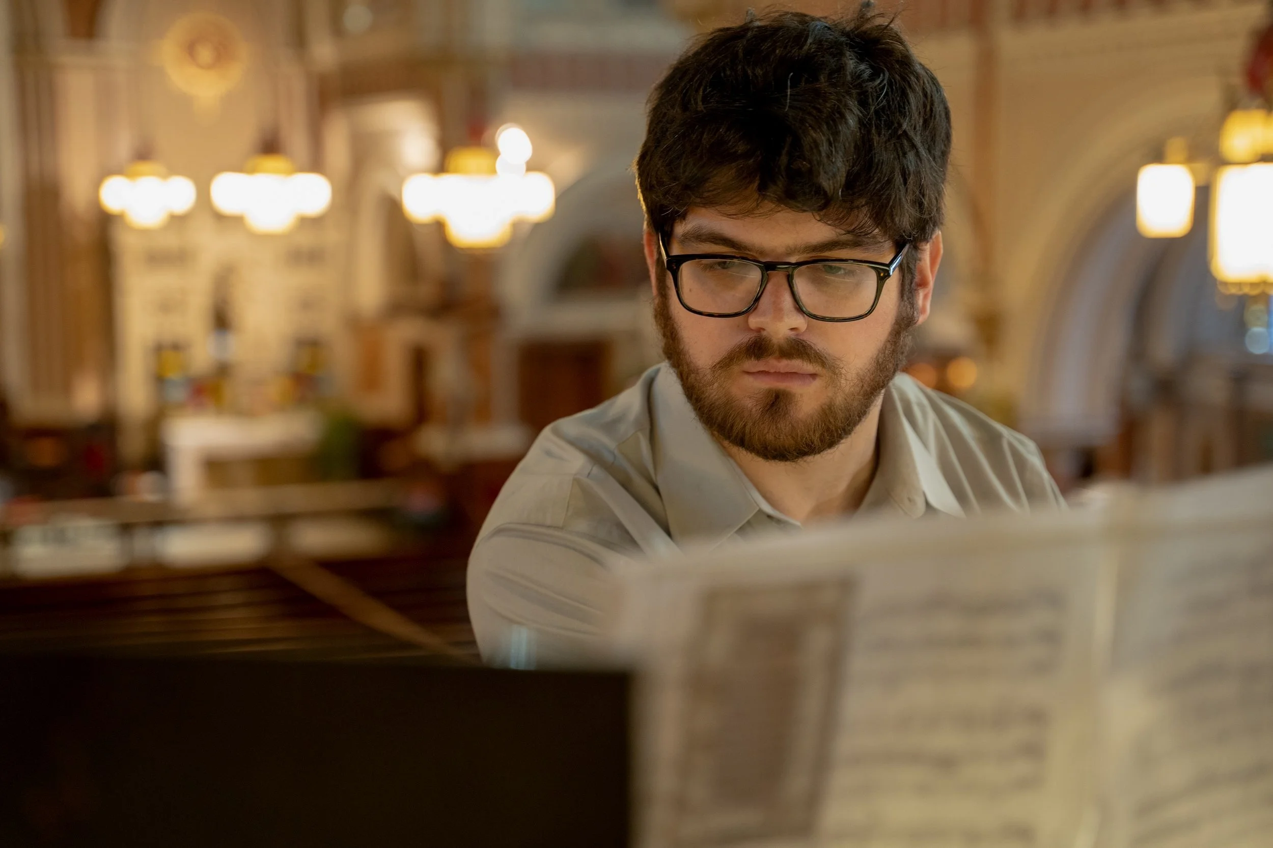 Justin Playing the Organ