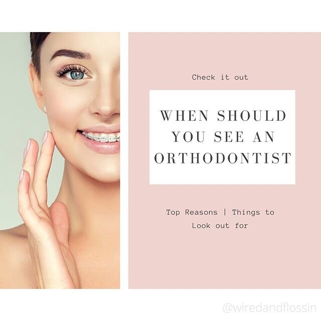 When should you see an orthodontist? 🦷✨ I love 💞orthodontics 💞because not only do I get to help create beautiful smiles for my patients but it is amazing seeing their self-esteem and confidence transform 🙌 I am very passionate that no one should 