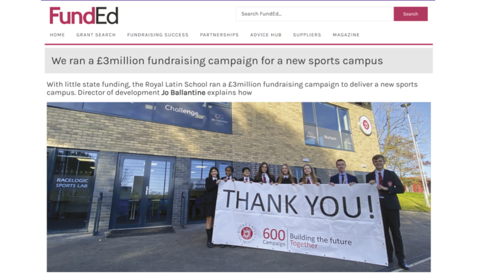 The £3m Sports Campus at the Royal Latin: How We Did It!