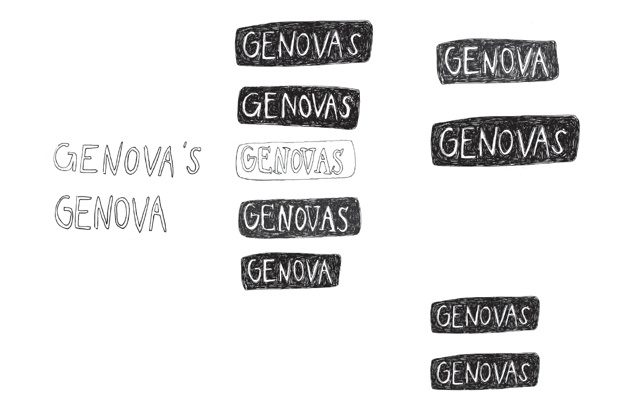 Work in progress for the Genova's logo