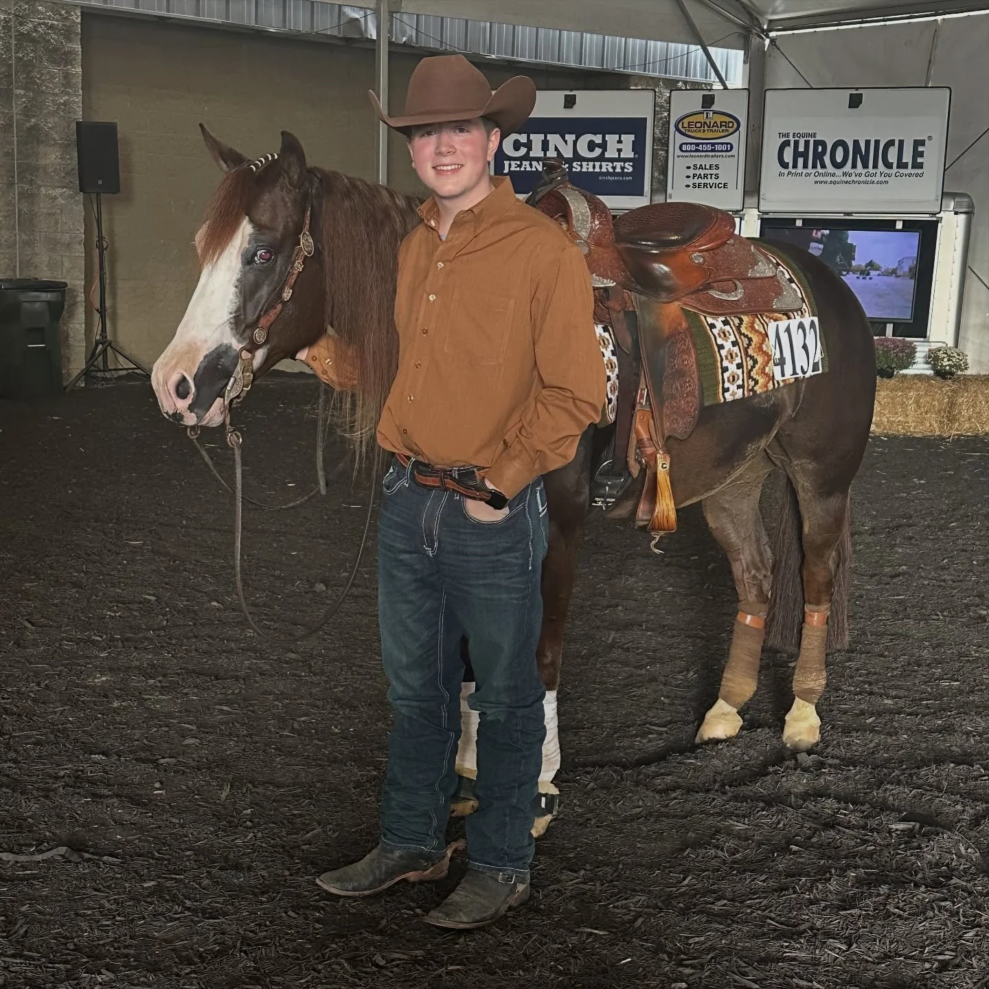 CONGRESS TOP FIVE to round out the show! JG Codell and Luvah Boy take 4th in the NRHA  Youth 14-18. Go team! 

#schaffhauserph
#gotheextramile
#teamssph
#nrha
#samschaffhauser
#tributefeed
#mullinaxcustomleather
#agava
#diamondwoolpads
#crossjtack
#g