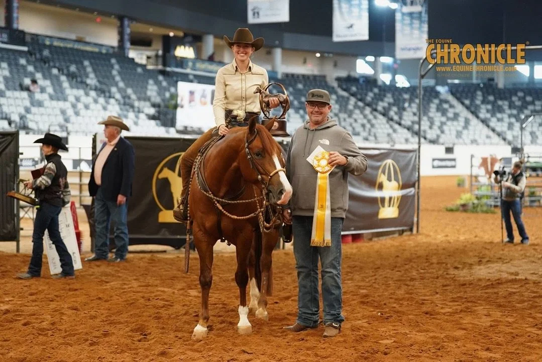 AQHA Bronze World Champions Jordan Martin and SS Walk The Line on their last ride together in the L3 Ranch Trail Finals! So proud of Jordan and her hard work developing Rory. Way to finish! 

Looking forward to watching Rory&rsquo;s future unfold und