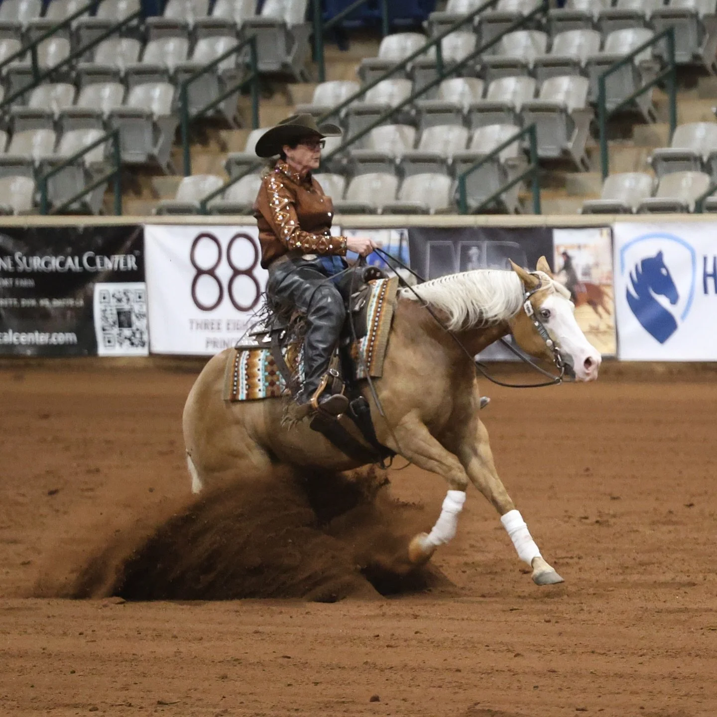 Erin McFarland and her golden girls, Ms Hollywood Gun and Gold N Ebony, laid down some beautiful runs at TNRHA Spinning in the Rein! Congratulations, Erin, on your hard work paying off! 🌟

#schaffhauserph
#gotheextramile
#teamssph
#nrha
#samschaffha
